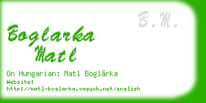 boglarka matl business card